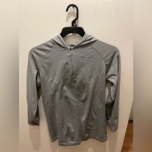 RARE  Onyx Gymshark 1/4 hoodie pullover